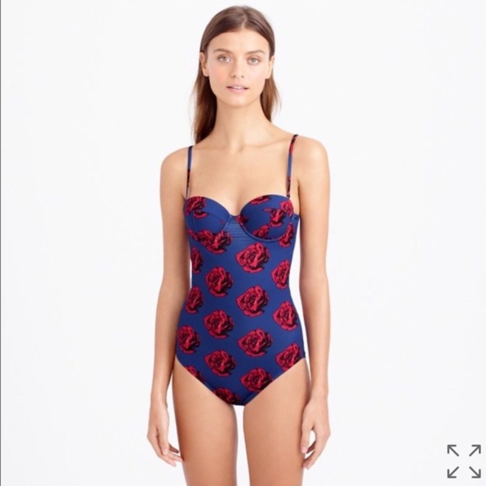 Rose Pop Art one piece bathing suit